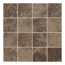 Daltile Continental Slate Moroccan Brown 12 in. x 24 in. x 6mm Porcelain Mosaic Floor or Wall Tile(22 sq. ft./case)-DISCONTINUED