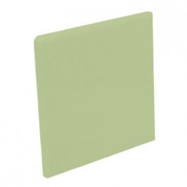 U.S. Ceramic Tile Color Collection Matte Spring Green 4-1/4 in. x 4-1/4 in. Ceramic Surface Bullnose Corner Wall Tile-DISCONTINUED