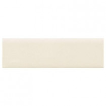 Daltile Modern Dimensions 2-1/8 in. x 8-1/2 in. Matte Biscuit Ceramic Bullnose Wall Tile-DISCONTINUED