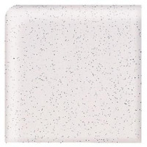 Daltile Semi-Gloss Pepper White 2 in. x 2 in. Ceramic Bullnose Corner Wall Tile