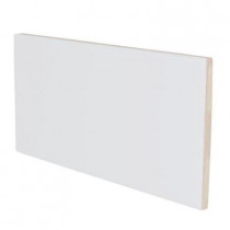 U.S. Ceramic Tile Color Collection Bright Tender Gray 3 in. x 6 in. Ceramic 3 in. Surface Bullnose Wall Tile-DISCONTINUED
