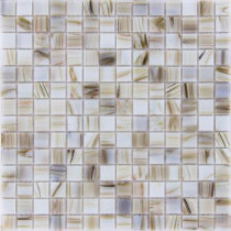 MS International Ivory Iridescent 12 in. x 12 in. x 4 mm Glass Mesh-Mounted Mosaic Tile (20 sq. ft. / case)