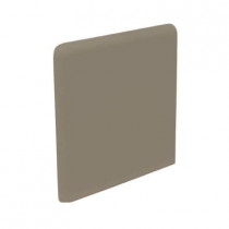 U.S. Ceramic Tile Bright Cocoa 3 in. x 3 in. Ceramic Surface Bullnose Corner Wall Tile-DISCONTINUED
