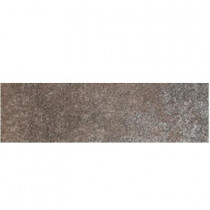 Daltile Metal Effects Shimmering Copper 3 in. x 13 in. Porcelain Surface Bullnose Floor and Wall Tile-DISCONTINUED