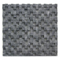 Solistone Cubist Gris 12 in. x 12 in. x 22.2mm Marble Mesh-Mounted Mosaic Wall Tile (5 sq. ft./Case)