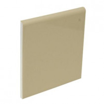 U.S. Ceramic Tile Color Collection Matte Fawn 4-1/4 in. x 4-1/4 in. Ceramic Surface Bullnose Wall Tile-DISCONTINUED