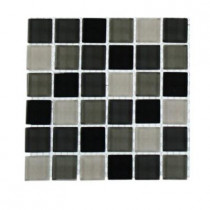 Splashback Tile Contempo City Blend 1 in. x 1 in. Glass Tile - 6 in. x 6 in. Tile Sample-DISCONTINUED