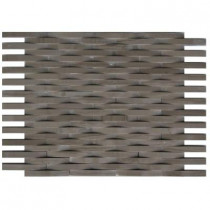 Splashback Tile 3D Reflex Athens Grey 11.5 in. x 9 in. x 8 mm Stone Wall Tile