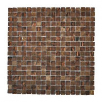 Jeffrey Court Italian Fossil Foil 12 in. x 12 in. x 8 mm Glass Marble Mosaic Wall Tile