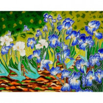 overstockArt Van Gogh, Irises Trivet and Wall Accent 11 in. x 14 in. Tile (felt back)-DISCONTINUED