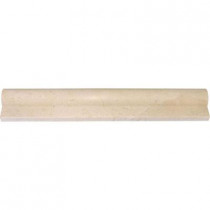 MS International Crema Marfil 2 in. x 12 in. Rail Molding Polished Marble Wall Tile (10 ln. ft. / case)