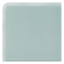 Daltile Semi-Gloss Spa 4-1/4 in. x 4-1/4 in. Ceramic Bullnose Corner Trim Wall Tile