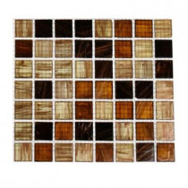 Splashback Tile Lima Bean 3/4 in. x 3/4 in. Glass Tile Sample
