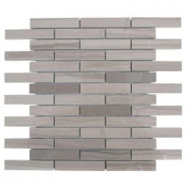 Splashback Tile Athens Grey 12 in. x 12 in. x 8 mm Polished Marble Floor and Wall Tile