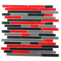 Splashback Tile Temple Explosion 12 in. x 12 in. x 8 mm Glass Mosaic Floor and Wall Tile