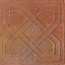 Daltile Saltillo Sealed Antique Adobe 8 in. x 8 in. Pinwheel Decorative Floor and Wall Tile-DISCONTINUED