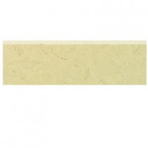 Daltile Marissa Crema Marfil 3 in. x 10 in. Ceramic Bullnose Wall Tile
