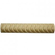 Daltile Fashion Accents Anzio 1-3/8 in. x 7-5/8 in. Tan Ceramic Rope Wall Tile