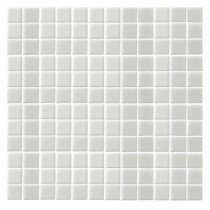 EPOCH Monoz M-White Honed-1404 Mosaic Recycled Glass 12 in. x 12 in. Mesh Mounted Floor & Wall Tile-DISCONTINUED