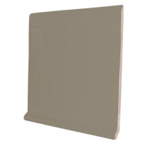 U.S. Ceramic Tile Color Collection Matte Cocoa 6 in. x 6 in. Ceramic Stackable Right Cove Base Corner Wall Tile-DISCONTINUED