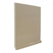 U.S. Ceramic Tile Color Collection Bright Fawn 6 in. x 6 in. Ceramic Stackable Left Cove Base Corner Wall Tile-DISCONTINUED