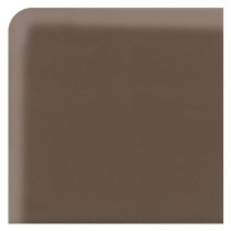 Daltile Semi-Gloss Artisan Brown 2 in. x 2 in. Ceramic Bullnose Corner Wall Tile-DISCONTINUED