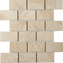 MARAZZI Terra 12 in. x 12 in. Topaz Ice Porcelain Mesh-Mounted Mosaic Tile-DISCONTINUED