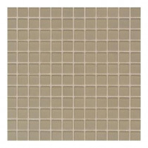 Daltile Maracas Mushroom 12 in. x 12 in. 8mm Frosted Glass Mesh-Mounted Mosaic Wall Tile (10 sq. ft. / case) - DISCONTINUED