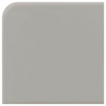 Daltile Modern Dimensions Gloss Desert Gray 4-1/4 in. x 4-1/4 in. Ceramic Surface Bullnose Corner Wall Tile