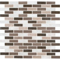 MS International Arctic Storm 12 in. x 12 in. Honed Marble Mesh-Mounted Mosaic Floor and Wall Tile