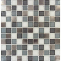 MS International Diamond Cove 12 in. x 12 in. x 8 mm Glass Metal Mesh-Mounted Mosaic Tile