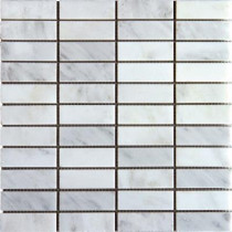 MS International Greecian White 12 in. x 12 in. x 10 mm Honed Marble Mesh-Mounted Mosaic Tile (10 sq. ft. / case)