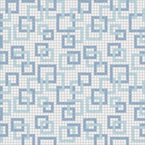Mosaic Loft Links Cool Motif 24 in. x 24 in. Glass Wall and Light Residential Floor Mosaic Tile