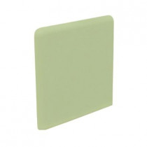 U.S. Ceramic Tile Color Collection Matte Spring Green 3 in. x 3 in. Ceramic Surface Bullnose Corner Wall Tile-DISCONTINUED
