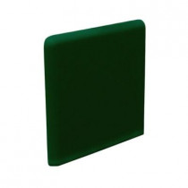 U.S. Ceramic Tile Bright Kelly 3 in. x 3 in. Ceramic Surface Bullnose Corner Wall Tile-DISCONTINUED