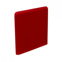 U.S. Ceramic Tile Color Collection Bright Red Pepper 3 in. x 3 in. Ceramic Surface Bullnose Corner Wall Tile-DISCONTINUED