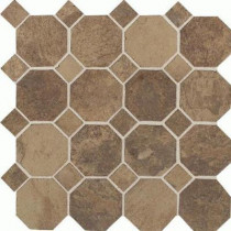 Daltile Aspen Lodge Cotto Mist 12 in. x 12 in. x 6 mm Porcelain Octagon Mosaic Floor and Wall Tile (7.74 sq. ft. / case)
