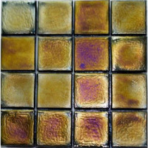 Studio E Edgewater Dusk Glass Mosaic & Wall Tile - 5 in. x 5 in. Tile Sample-DISCONTINUED