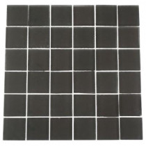 Splashback Tile Contempo Smoke Gray Frosted 12 in. x 12 in. x 8 mm Glass Floor and Wall Tile