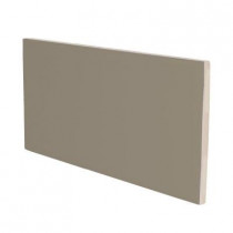 U.S. Ceramic Tile Color Collection Bright Cocoa 3 in. x 6 in. Ceramic Surface Bullnose Wall Tile-DISCONTINUED