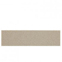 Daltile Colour Scheme Urban Putty Speckled 3 in. x 12 in. Porcelain Bullnose Floor and Wall Tile