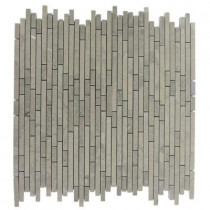 Splashback Tile Windsor Random Lagos Grey 12 in. x 12 in. x 8 mm Marble Floor and Wall Tile