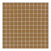 Daltile Maracas Butternut 12 in. x 12 in. 8mm Frosted Glass Mesh-Mounted Mosaic Wall Tile (10 sq. ft. / case)-DISCONTINUED