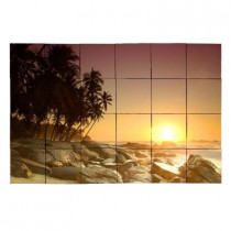 Tile My Style Beach2 36 in. x 24 in. Tumbled Marble Tiles (6 sq. ft. /case)