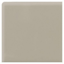 Daltile Modern Dimensions Gloss Architectural Gray 4-1/4 in. x 4-1/4 in. Ceramic Bullnose Wall Tile