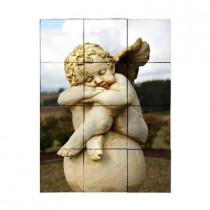 Tile My Style Angel2 18 in. x 24 in. Tumbled Marble Tiles (3 sq. ft. /case)