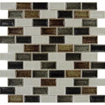 MS International Sandy Beaches Blend 12 in. x 12 in. x 8 mm Glass Mesh-Mounted Mosaic Tile
