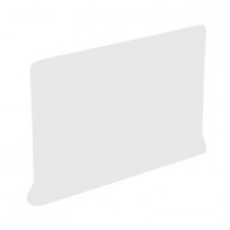 U.S. Ceramic Tile Color Collection Matte Tender Gray 4 in. x 6 in. Ceramic Right Cove Base Corner Wall Tile-DISCONTINUED