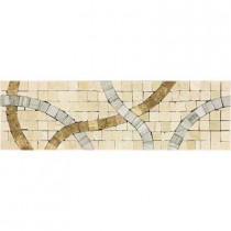 Daltile Stone Decorative Accents Confetti Parade 2-3/4 in. x 9-1/4 in. Marble Accent Wall Tile