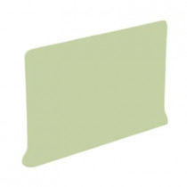 U.S. Ceramic Tile Collection Matt Spring Green 4-1/4 in.x6 in. Ceramic Right Cove Base Corner Wall Tile(0.1667 sq.ft./Piece)-DISCONTINUED